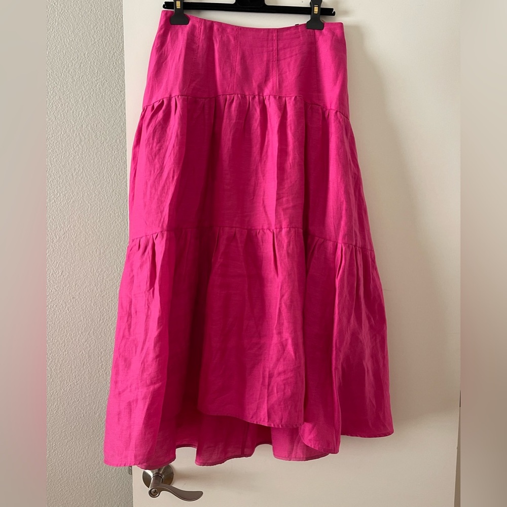 Linen skirt, size 8 , worn ones